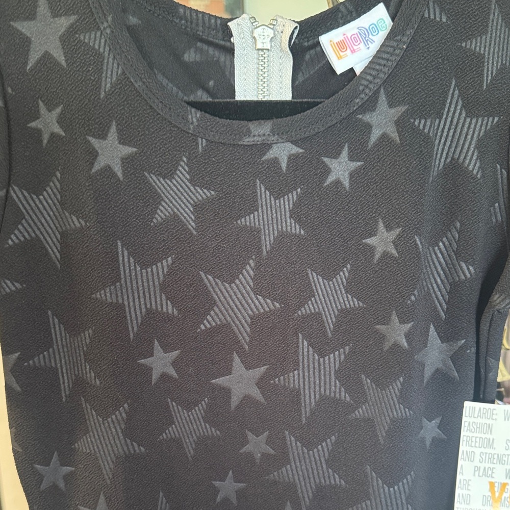 Black Star Print Amelia Dress